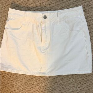Song of Style White Mini Skirt